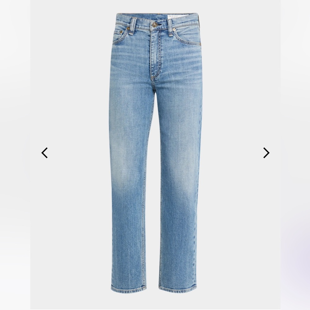 rag & bone Light Blue Straight-Leg Jeans